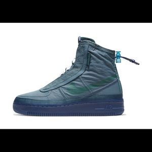 NIKE WMNS AIR FORCE 1 SHELL MIDNIGHT TURQUOISE